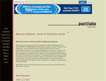 Tablet Screenshot of mauricegleeson.uktheatre.net